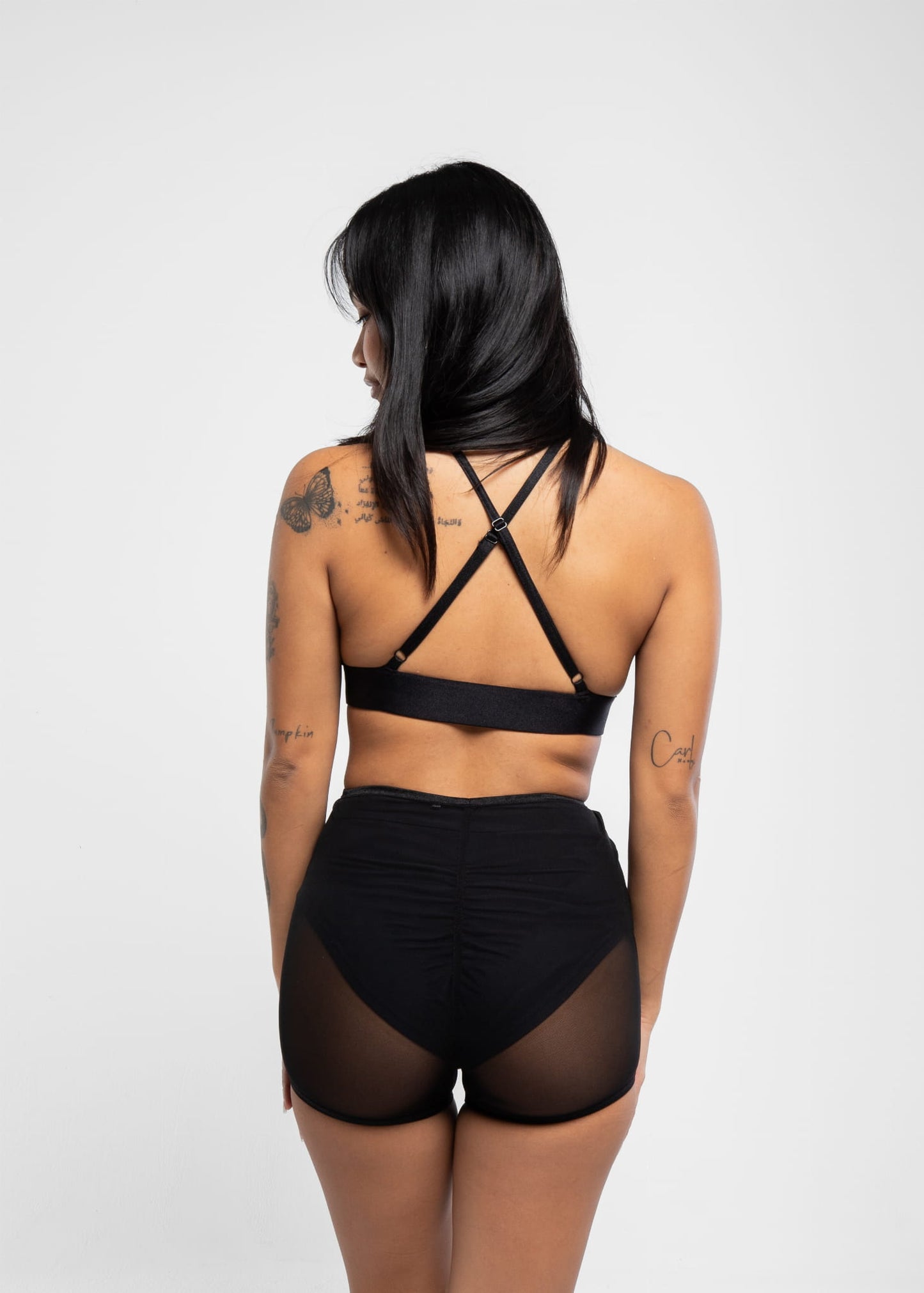 Krótkie Spodenki z Siatki Pleasure Black