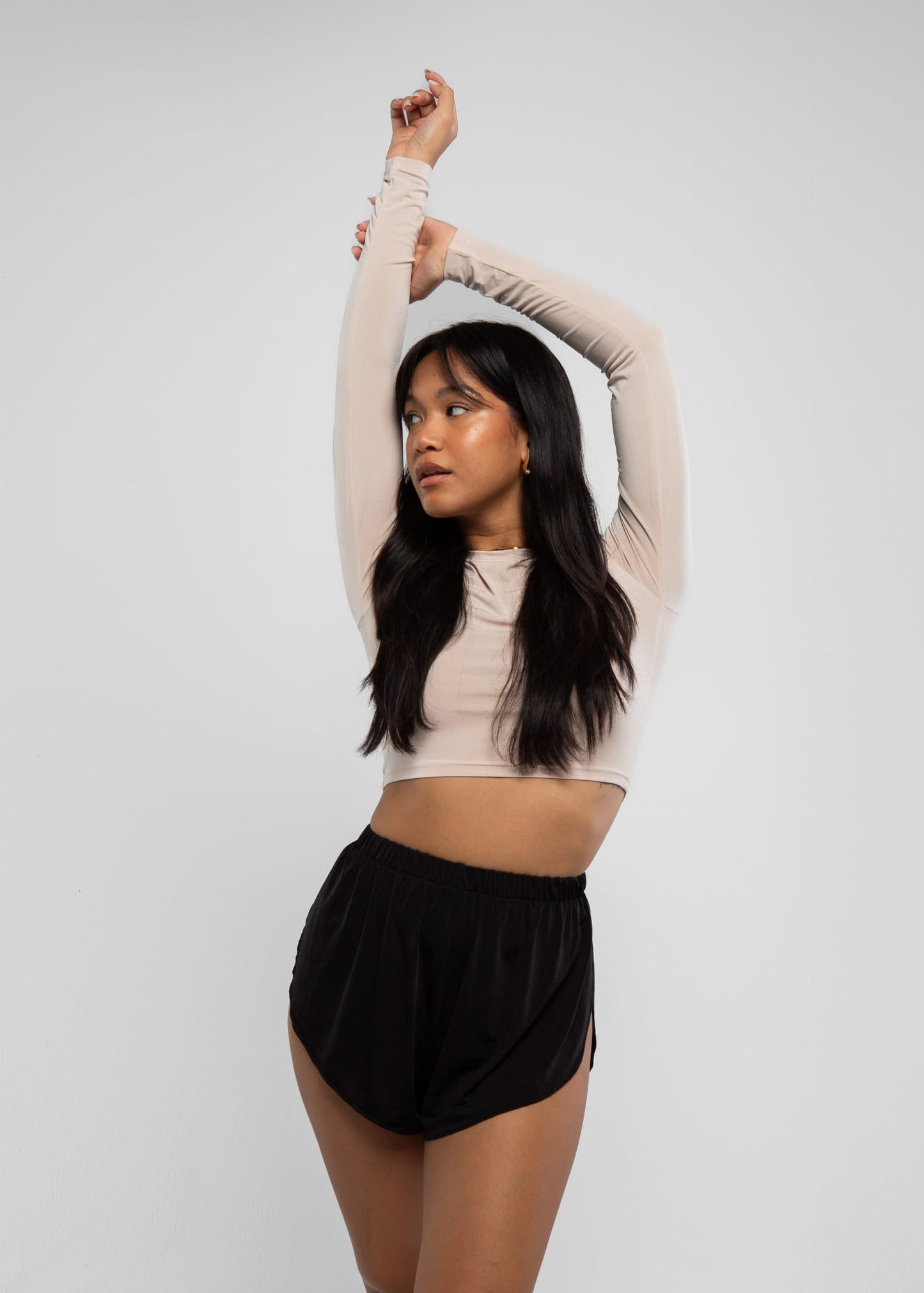 Exotic Flow Black Slit Shorts