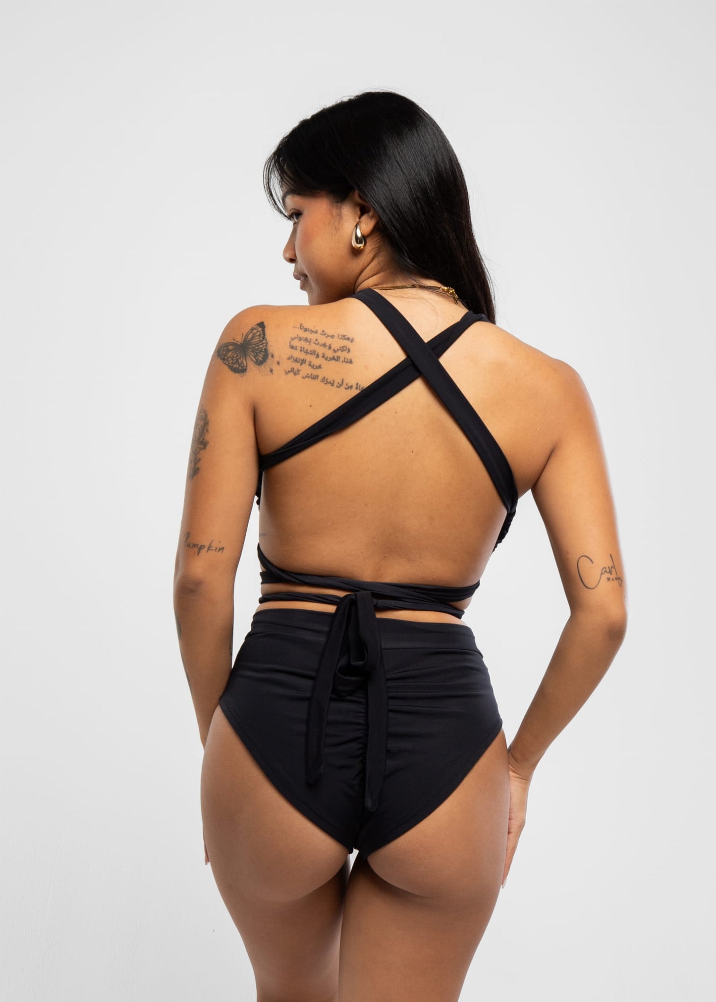 Pole Dance Top Second Skin Black