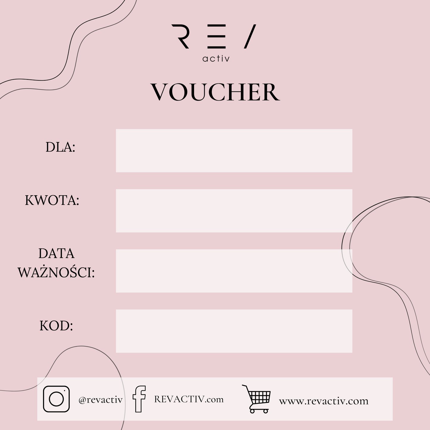 Elektroniczna karta podarunkowa REV ACTIV