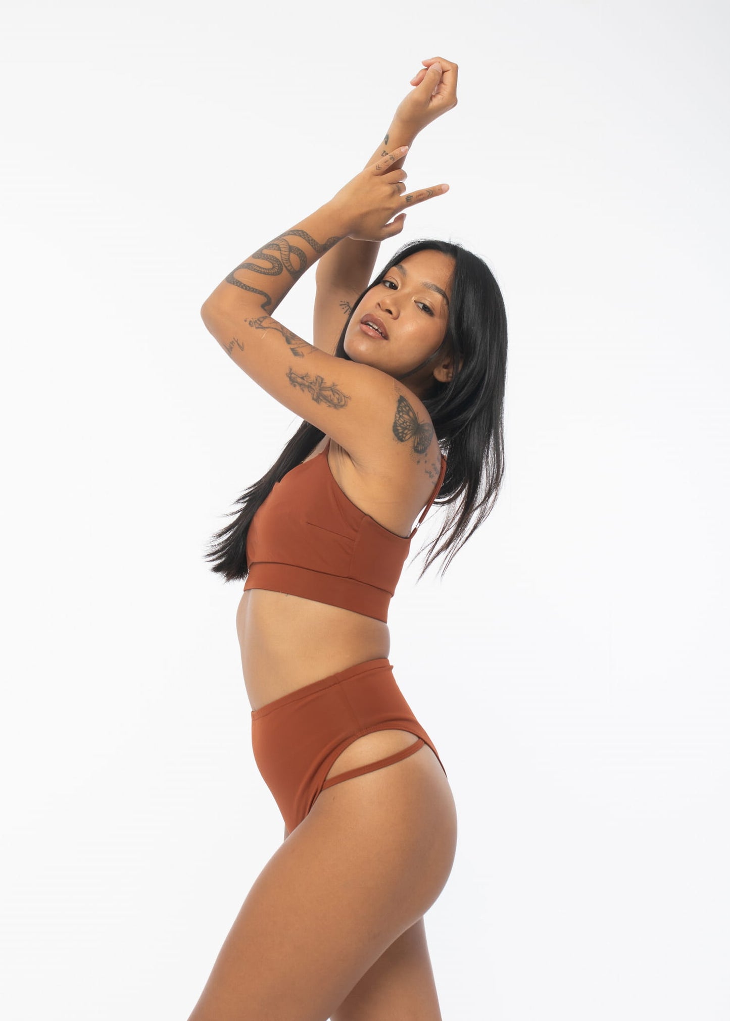 Pole Dance Top Eclipse Brown