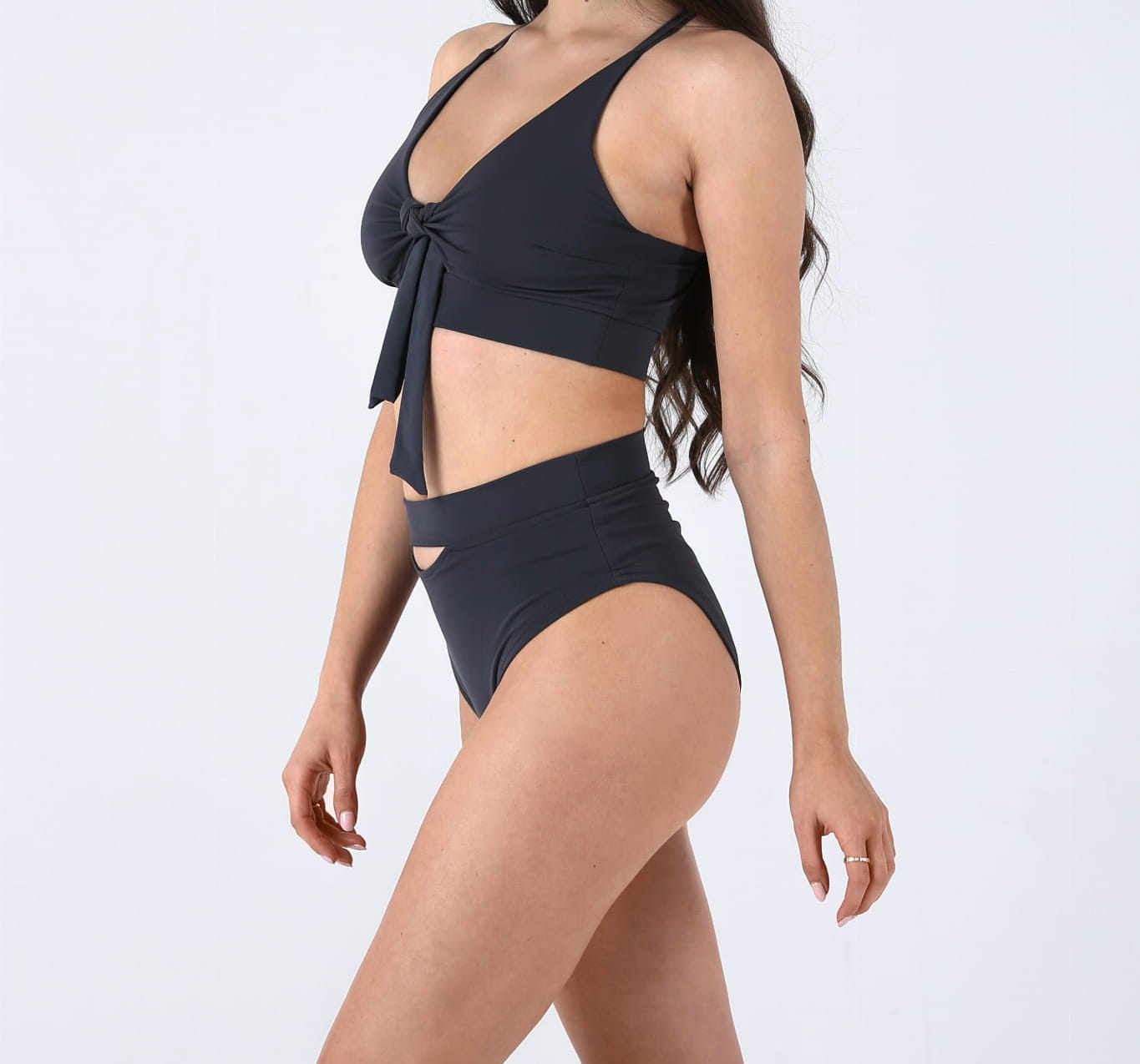 Pole Dance Top Moon Dark Gray