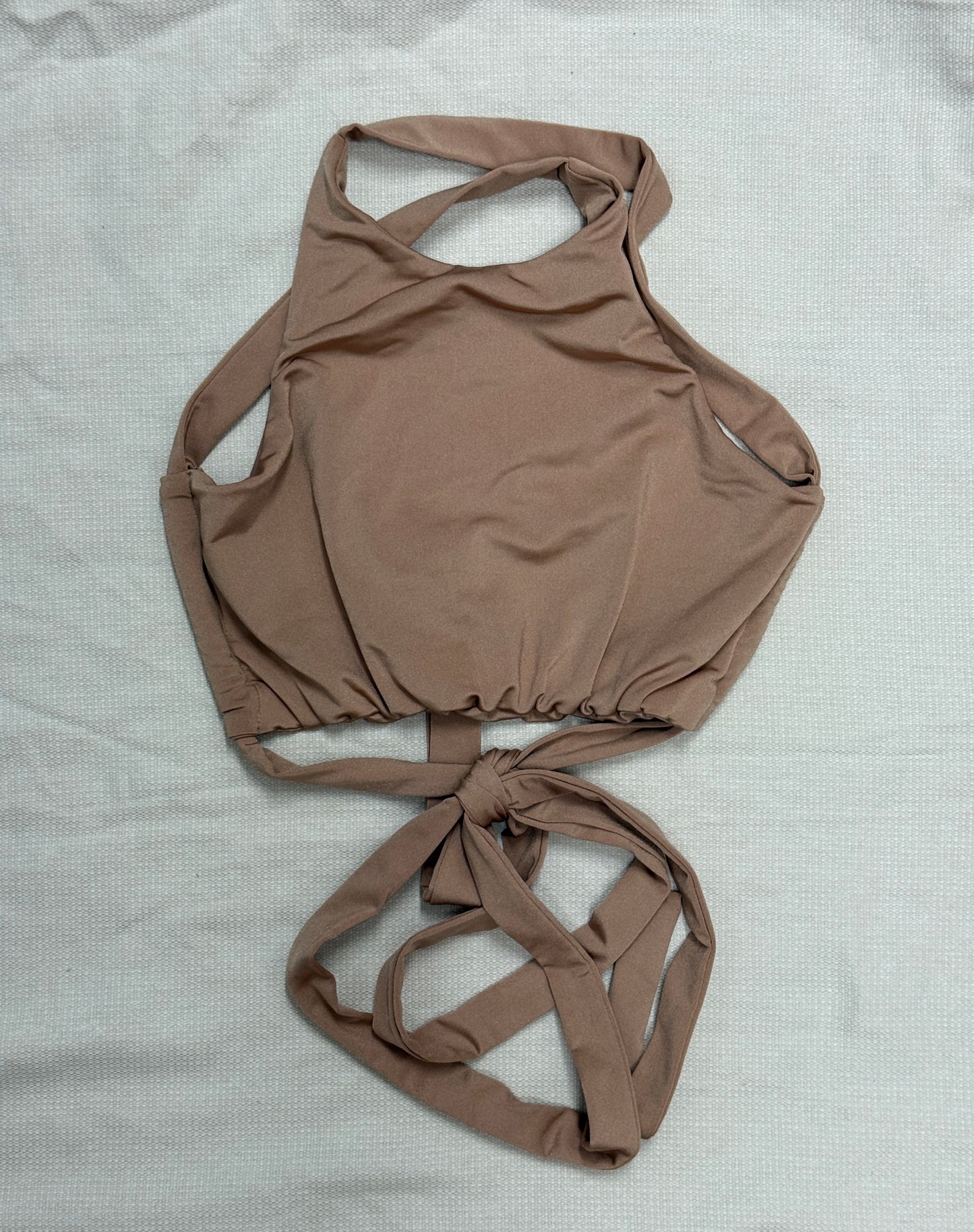 Top do Pole Dance Second Skin Shiny Nude