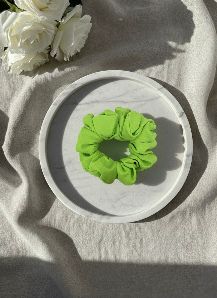 NEON GREEN SCRUNCHIE GUMKA DO WŁOSÓW