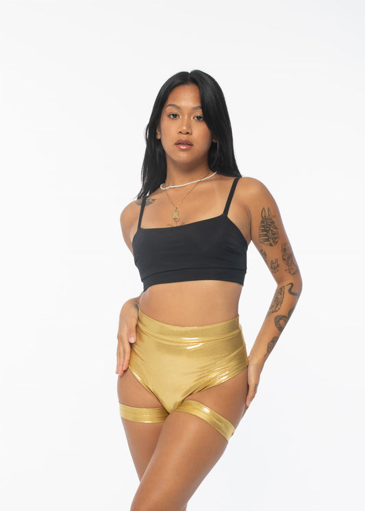 Bomb Gold Pole Dance Shorts