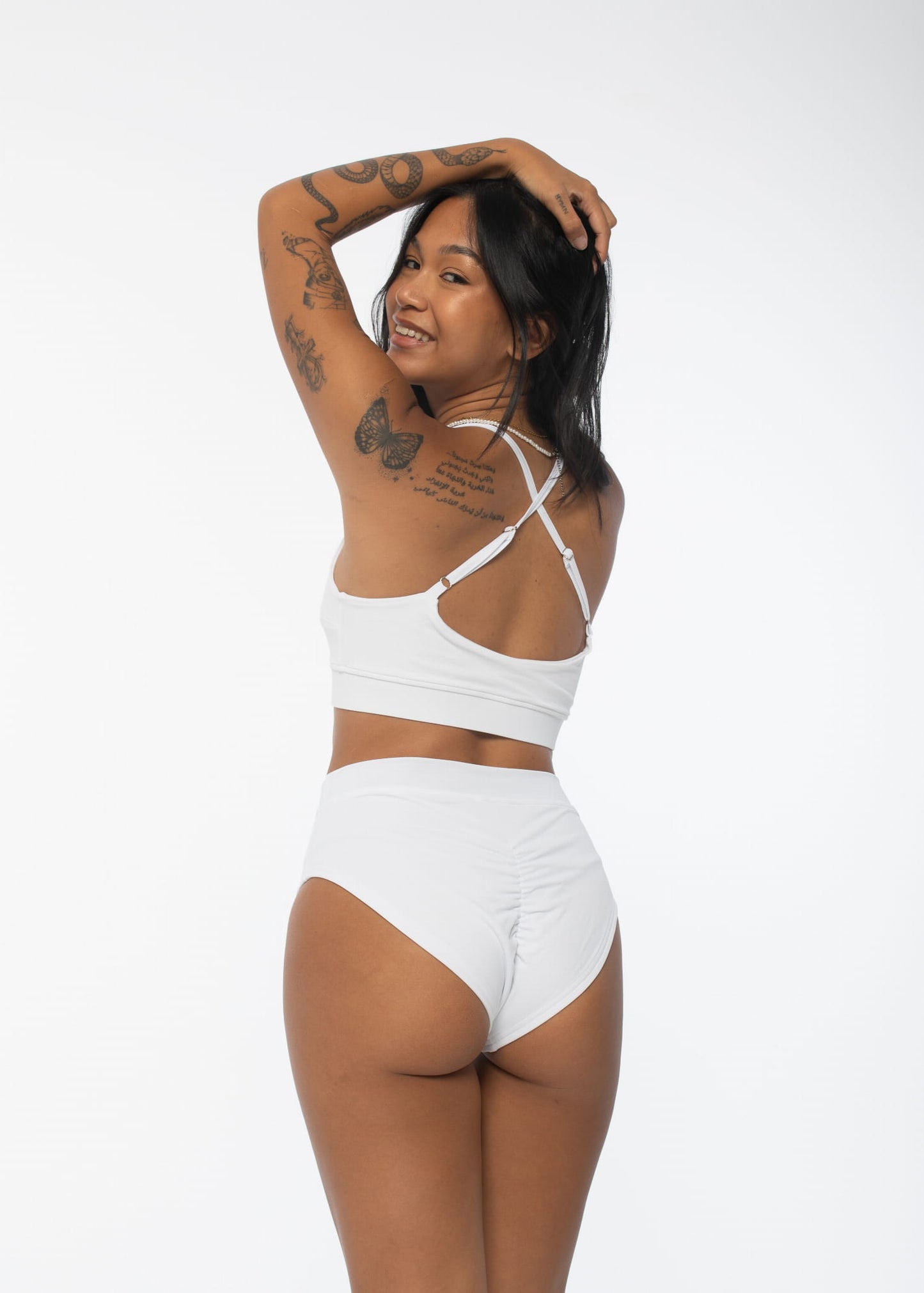 Moon White Pole Dance Costume