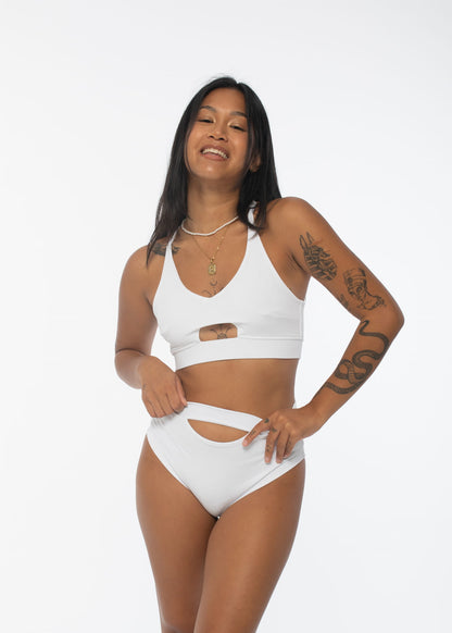 Moon White Pole Dance Costume