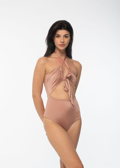 Positano Toffee One-Piece Bodysuit