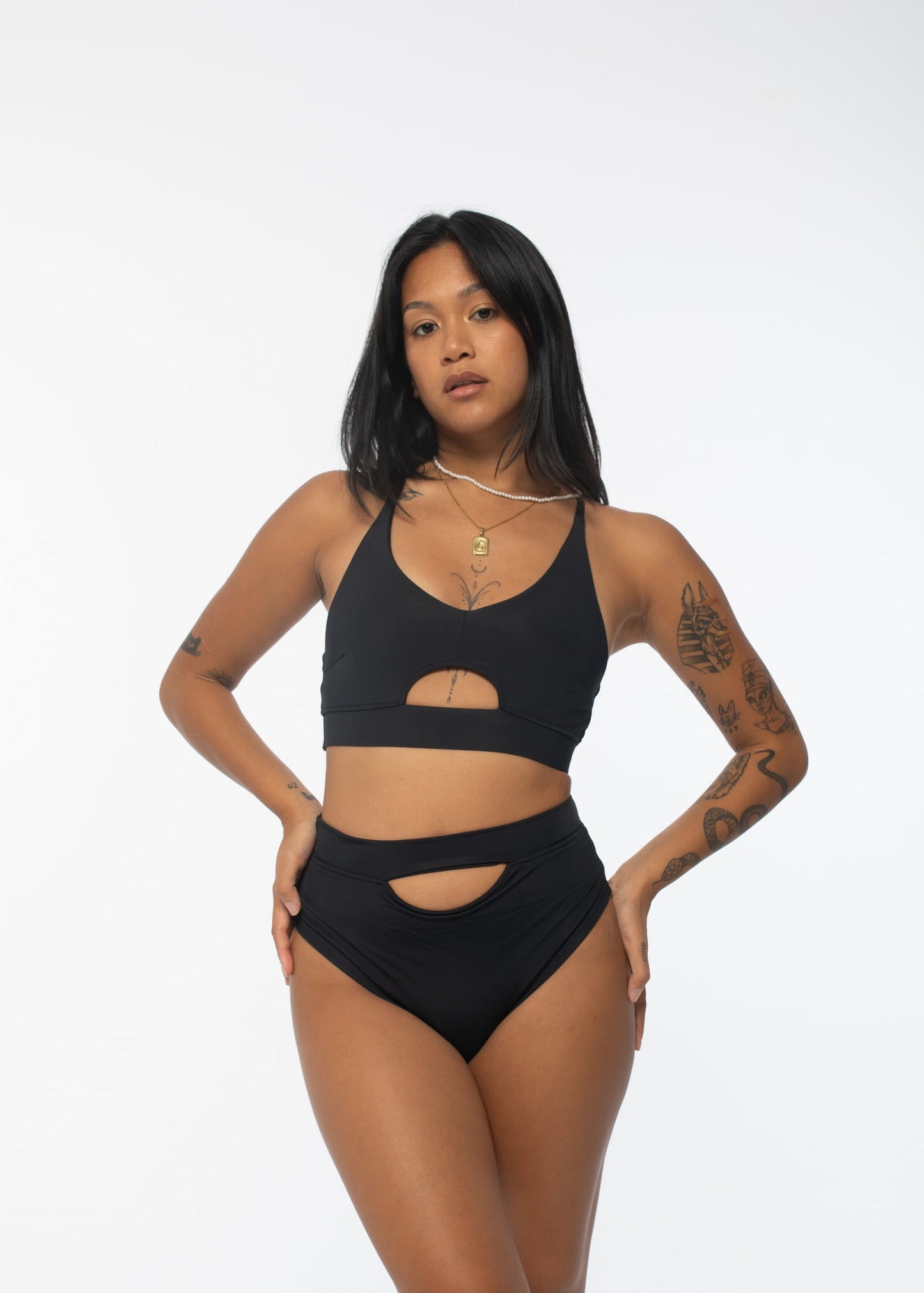 Moon Black Pole Dance Costume