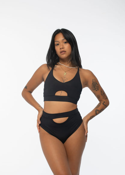 Moon Black Pole Dance Costume