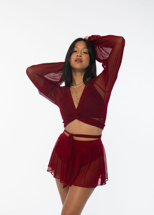 Mesh Shirt for Exotic Pleasure Wine 