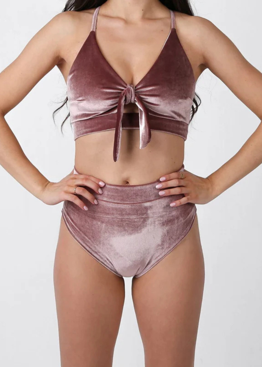 Velvet Pink Pole Dance Shorts 