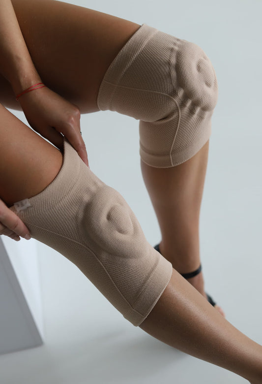 Flesh Nude Gel Dance Knee Pads
