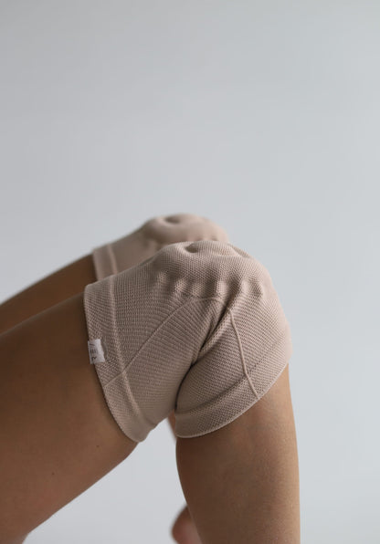 Cieliste Nude Nakolanniki do Tańca Żelowe