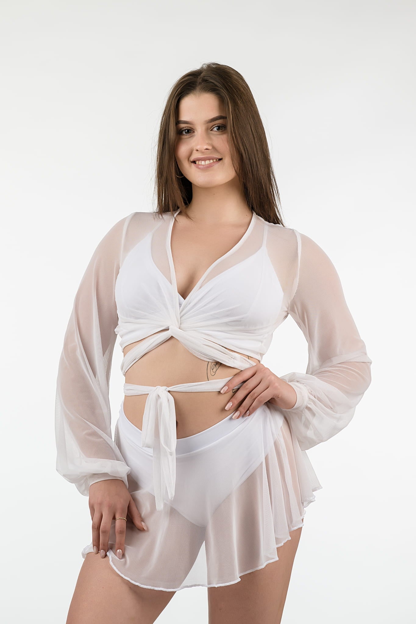 Pleasure White Skirt Shorts