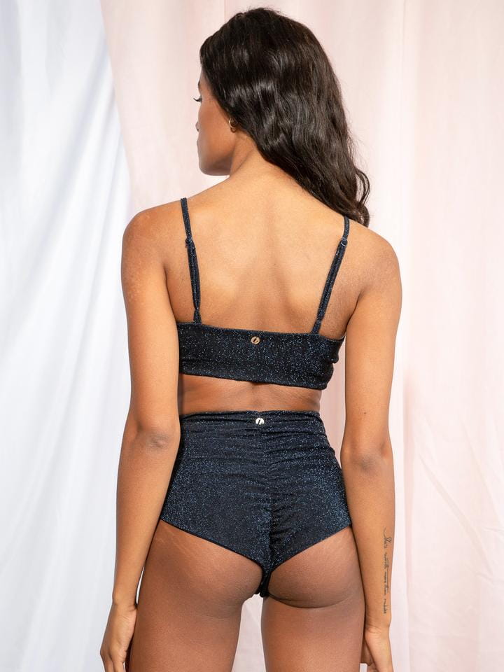LUNALAE - Paris High Waist Bottoms Midnight Shine