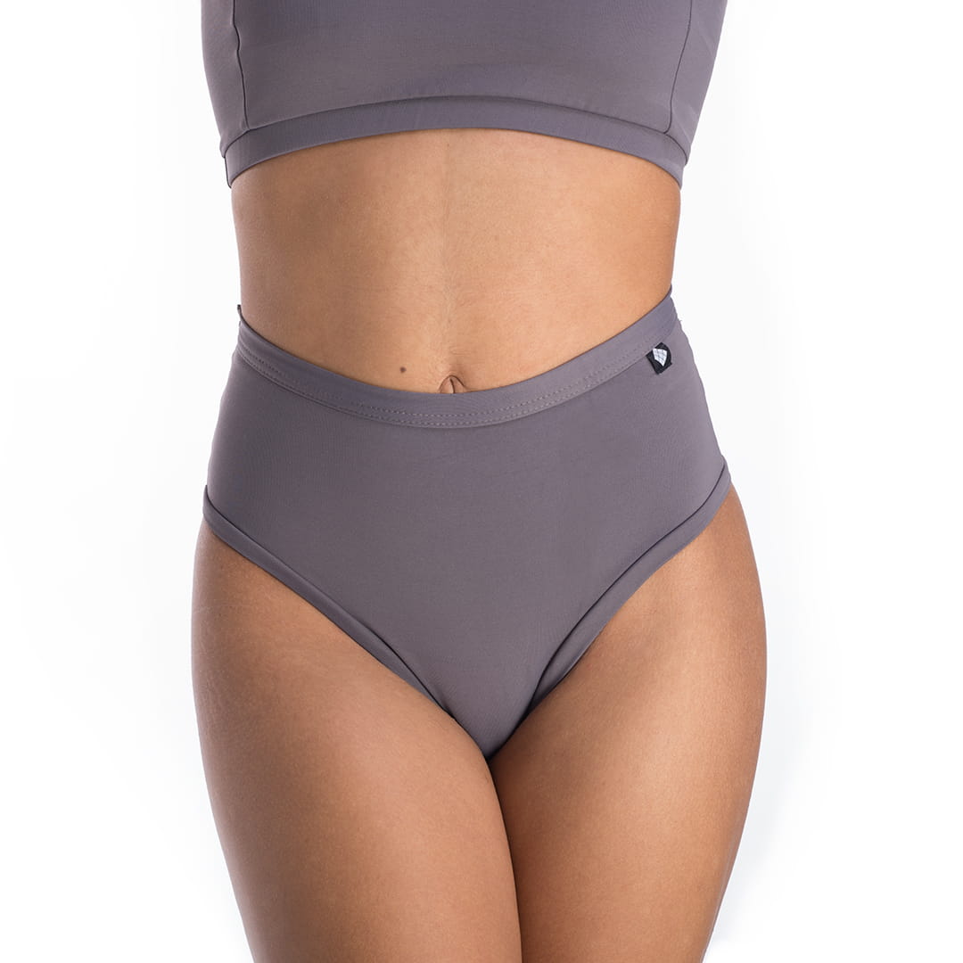 POLEDANCERKA - X High Leg Bottoms Grey