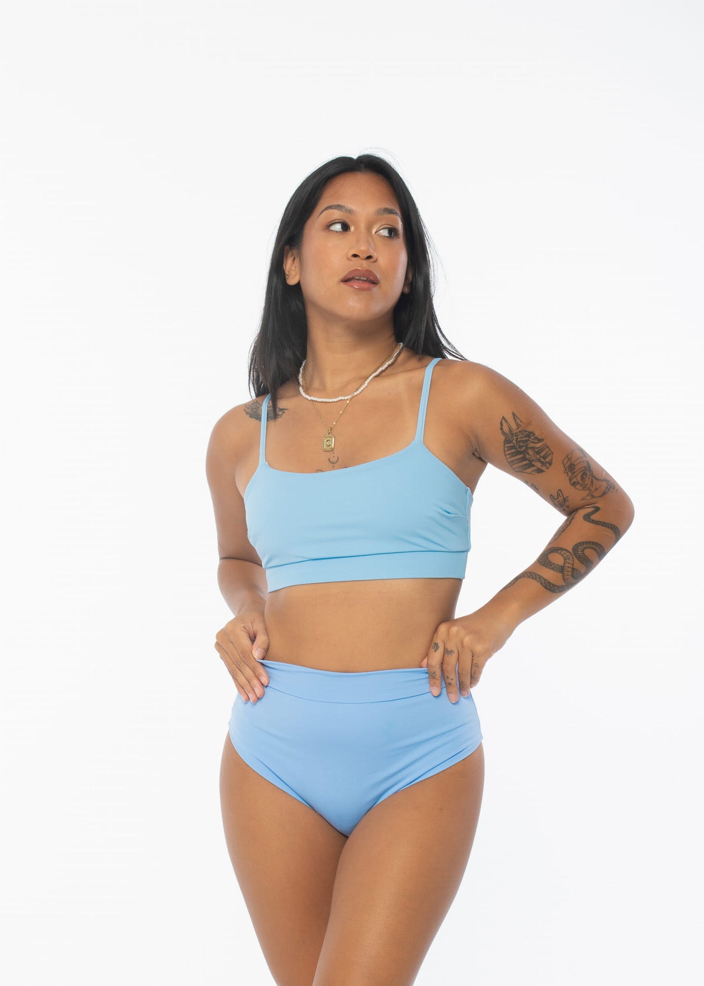 Eclipse Baby Blue Pole Dance Shorts