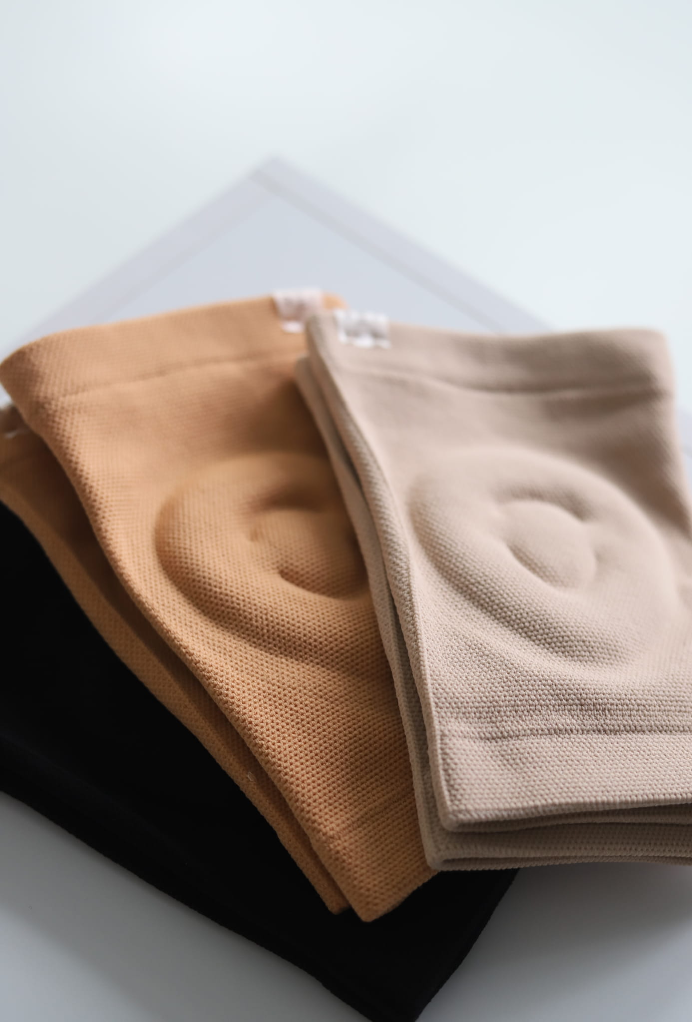 Dark Beige Gel Dance Knee Pads