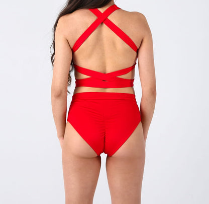 Eclipse Shiny Red Pole Dance Shorts