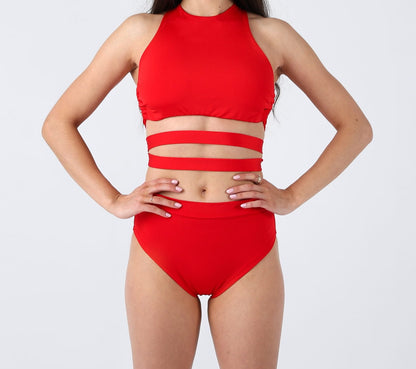 Eclipse Shiny Red Pole Dance Shorts