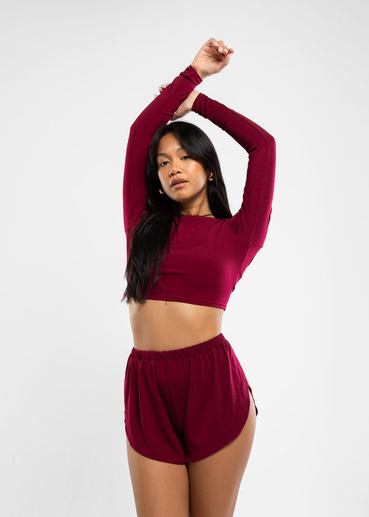 Exotic Flow Wine Pole Dance Shorts