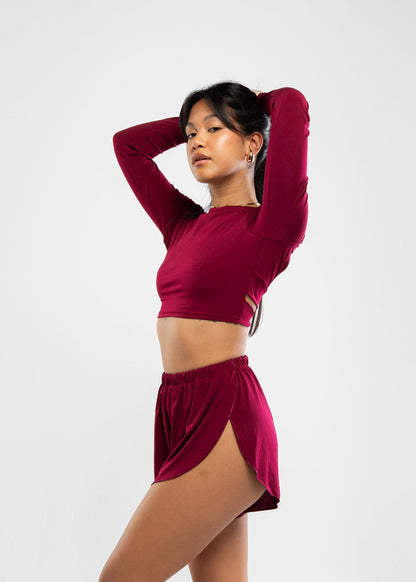 Krótkie Spodenki do Pole Dance Exotic Flow Wine