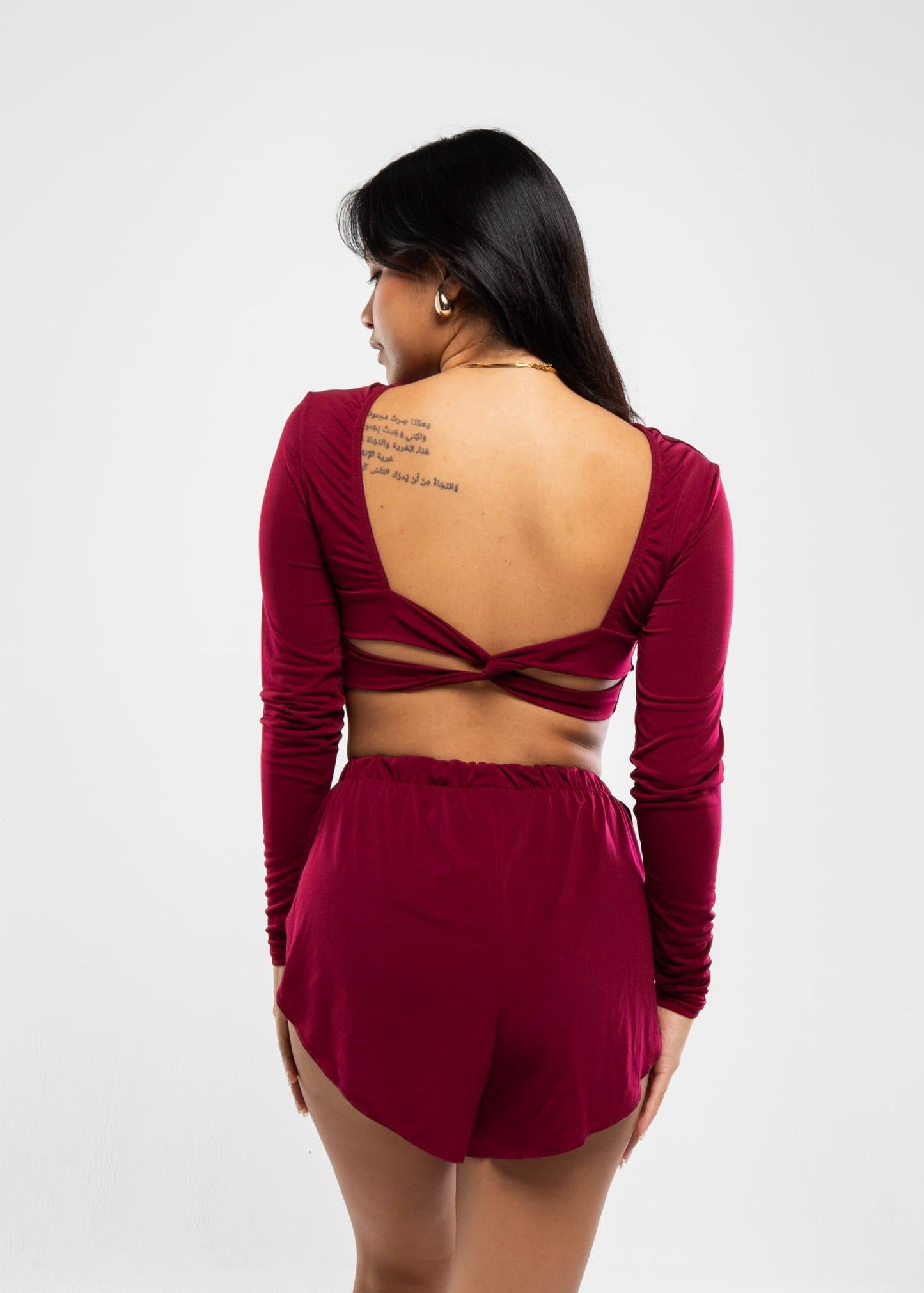 Krótkie Spodenki do Pole Dance Exotic Flow Wine