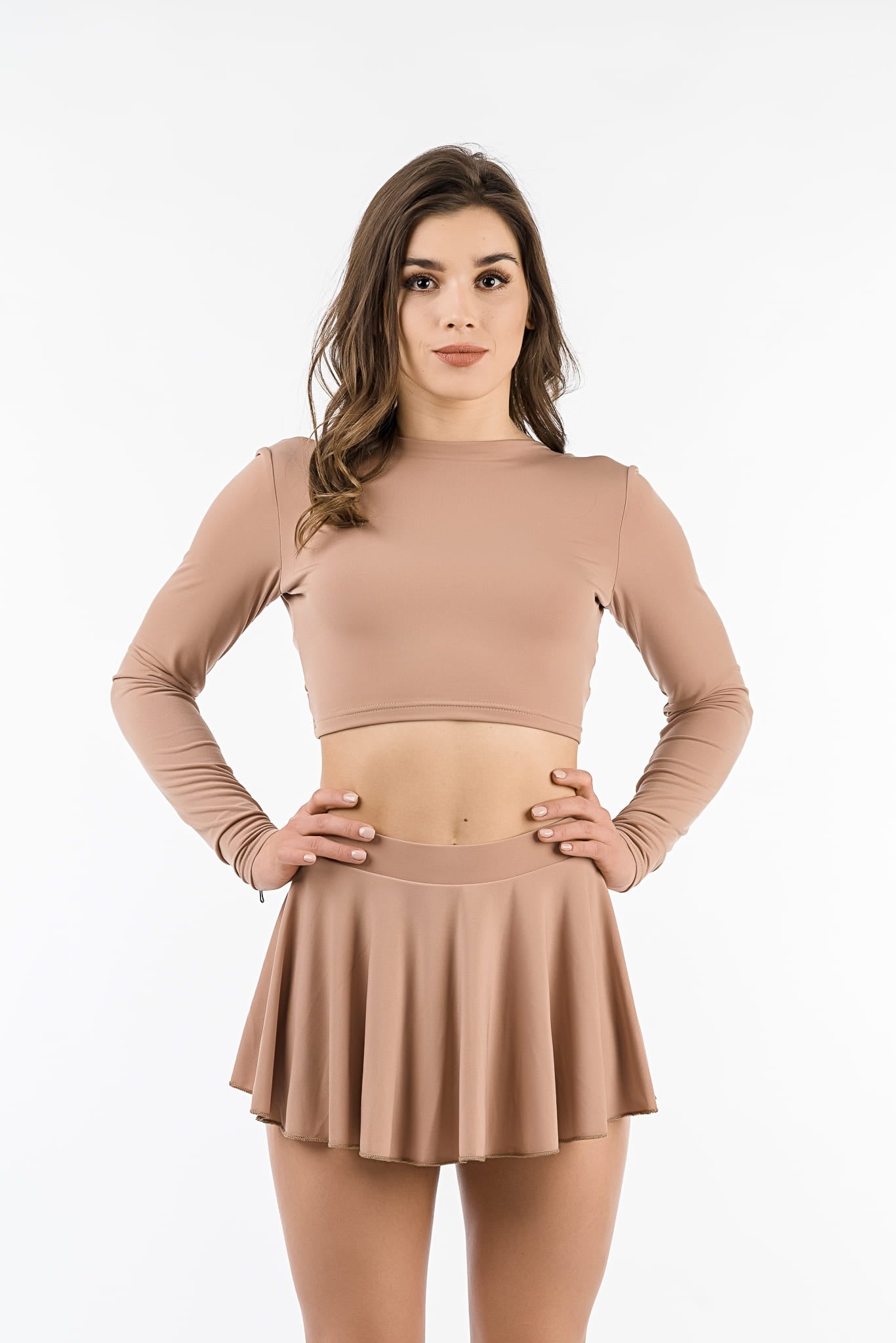 Juliette Coffee Pole Dance Skirt and Shorts
