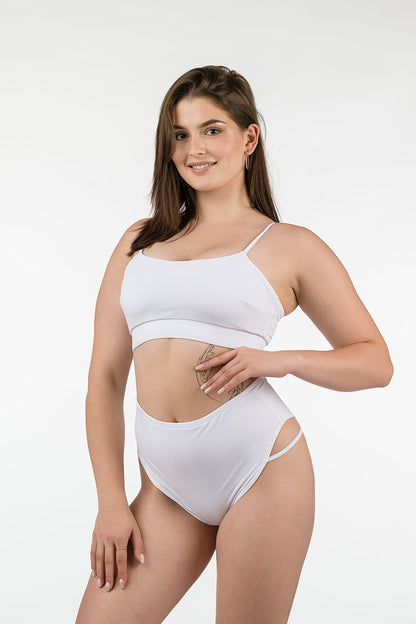 Pole Dance Top Eclipse White