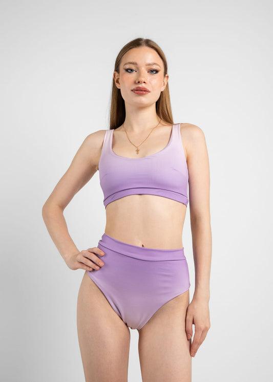 Classic Lilac Ombre Pole Dance Costume 