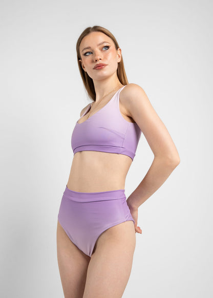 Classic Lilac Ombre Pole Dance Costume 
