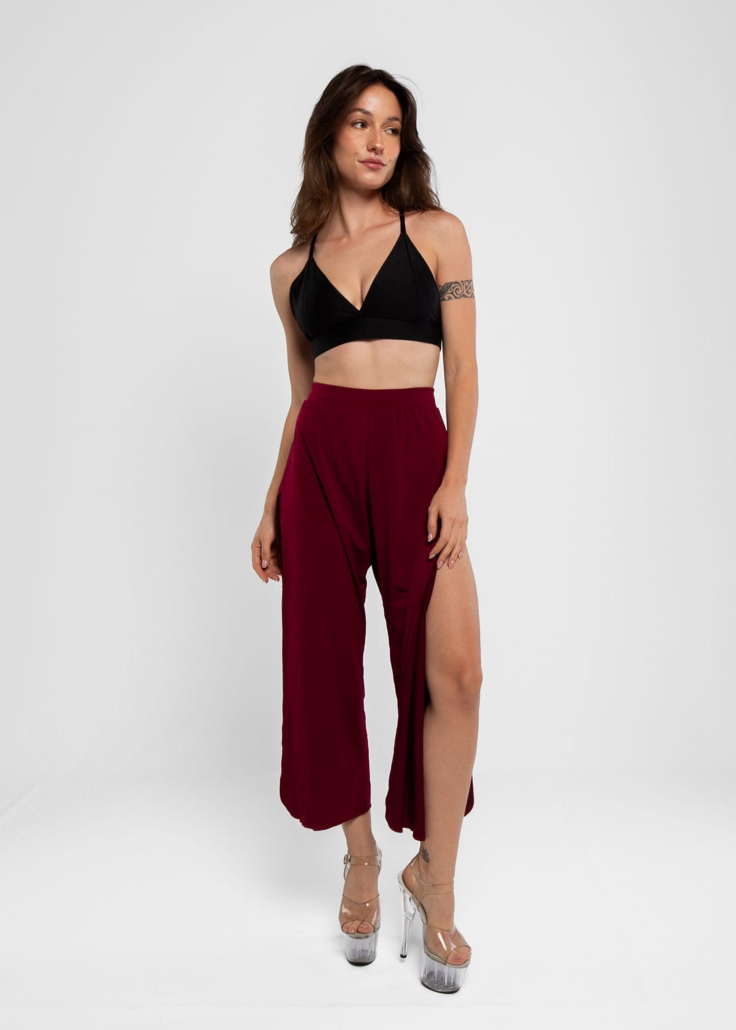 Exotic Sensual Wine Pants