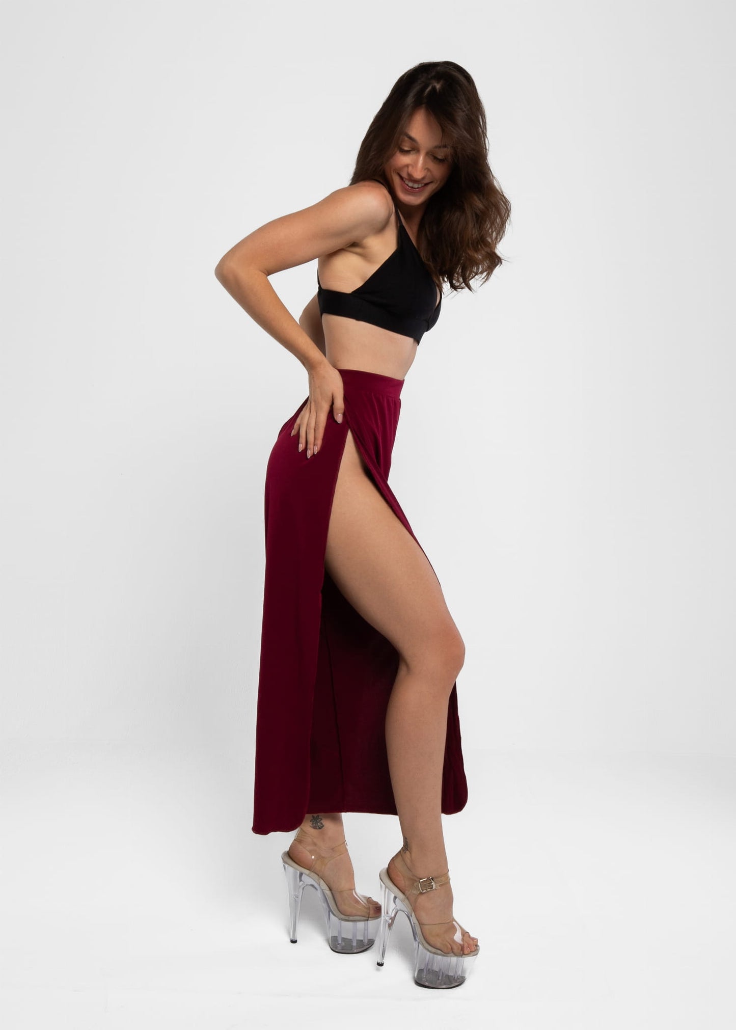 Exotic Sensual Wine Pants
