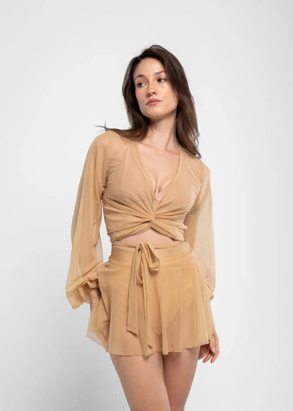 Exotic Pleasure Nude Mesh Shirt
