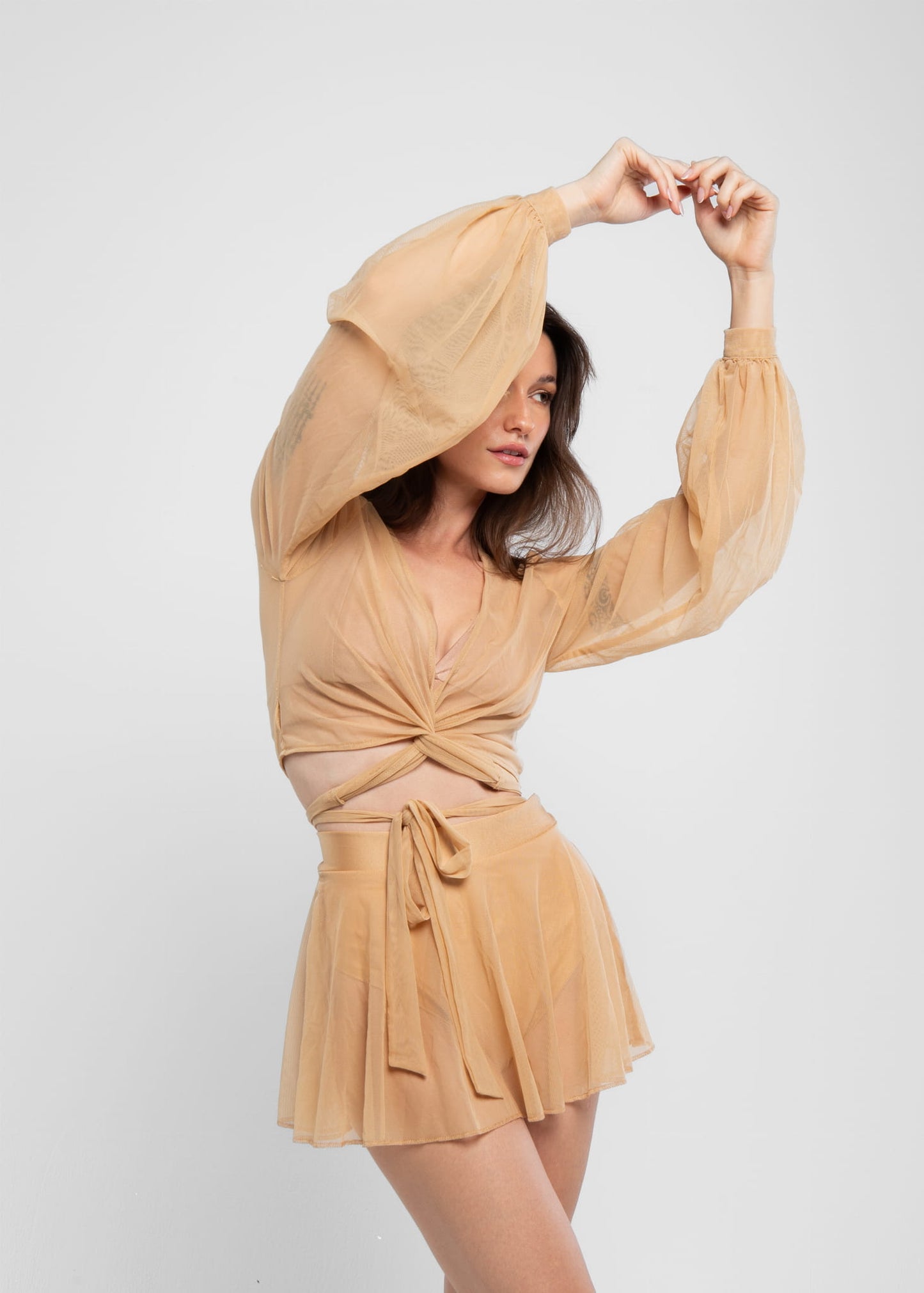 Exotic Pleasure Nude Mesh Shirt