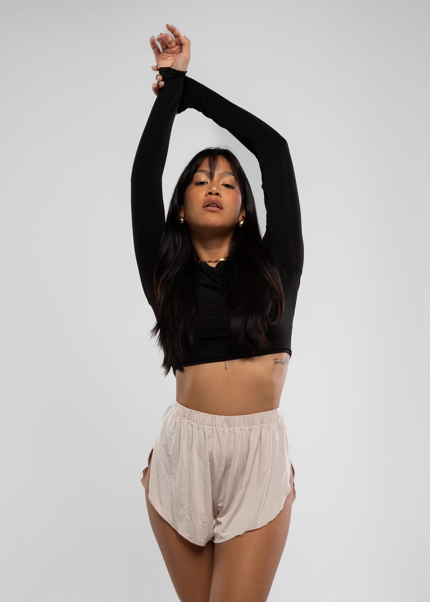 Comfy Black Long Sleeve Blouse