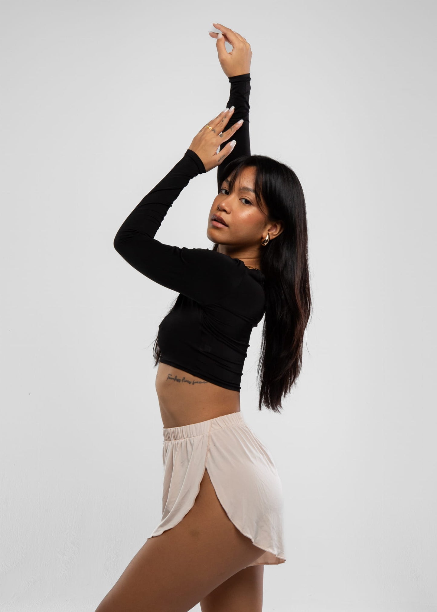 Comfy Black Long Sleeve Blouse