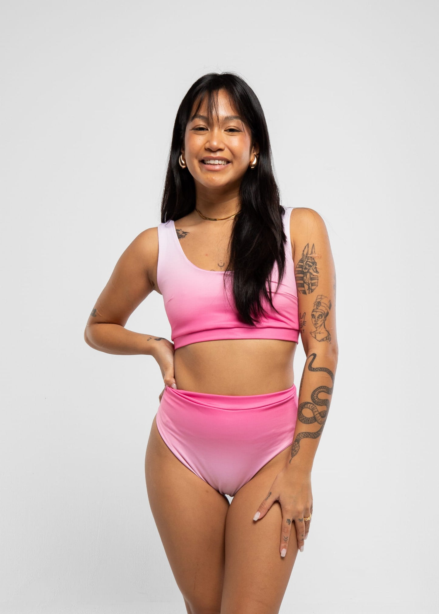 Pole Dance Top Classic Pink Ombre 