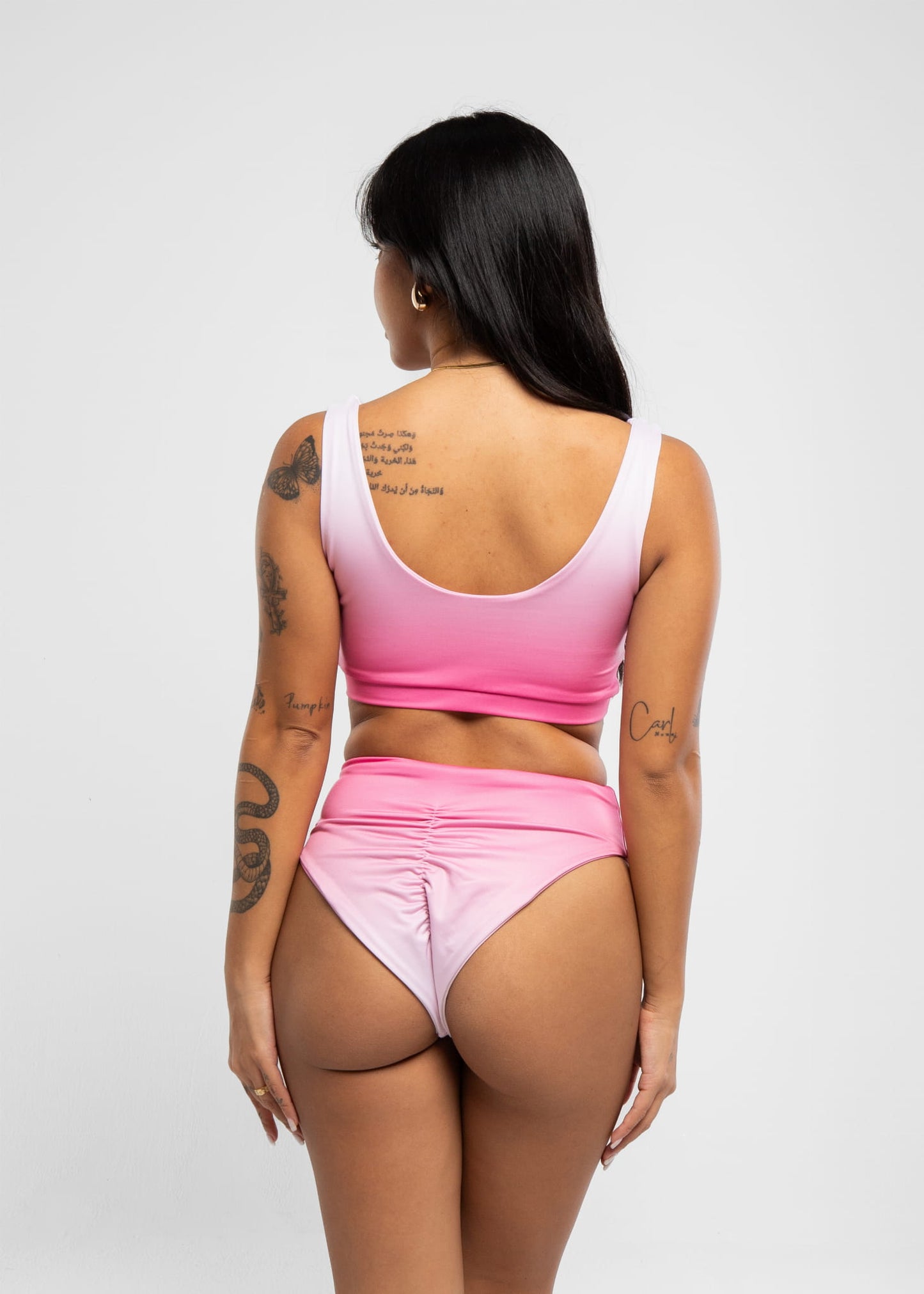 Pole Dance Top Classic Pink Ombre 