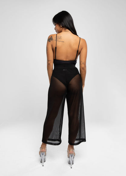 Exotic Pleasure Black Mesh Pants