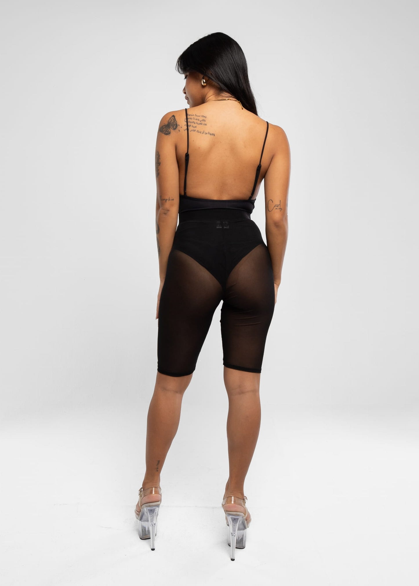 Exotic Pleasure Black Mesh Cycling Shoes