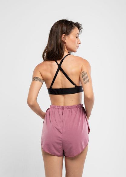 Exotic Flow Soft Berry Slit Shorts