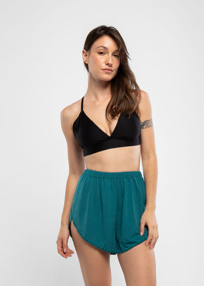 Exotic Flow Malachite Split Shorts