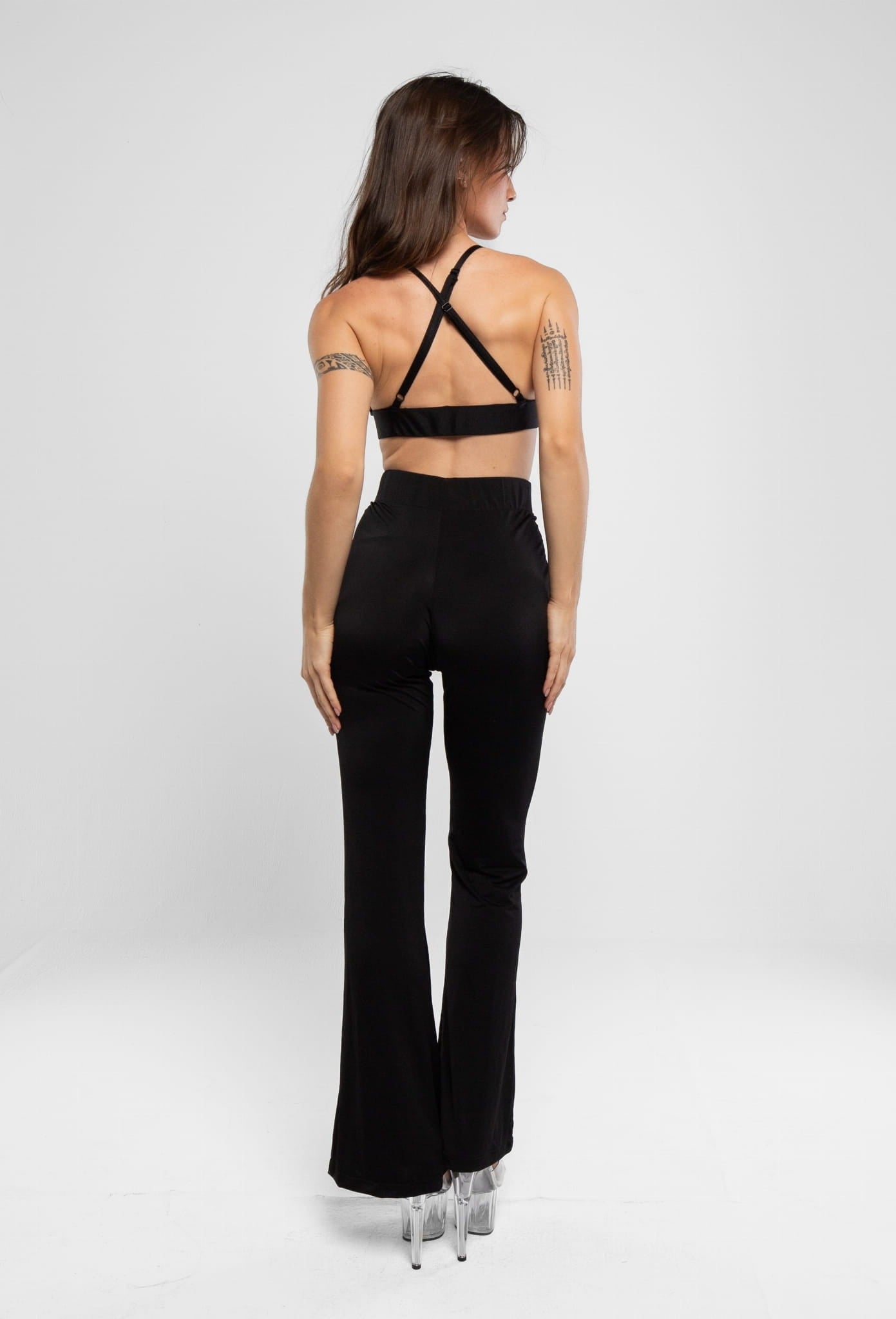 Black Flared Dance Pants