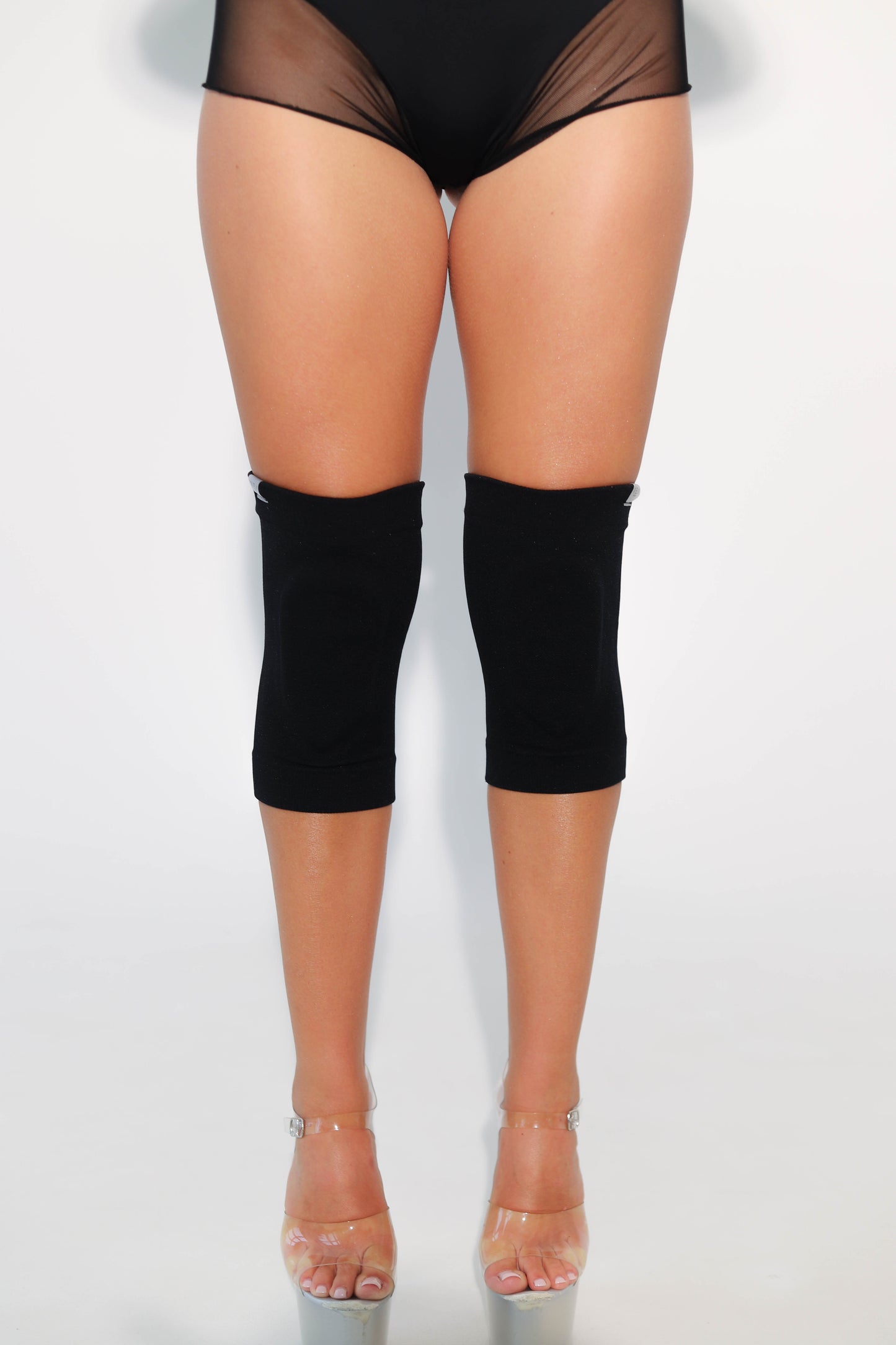 Black Nakolanniki do Tańca Żelowe 2.0