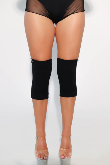 Black Nakolanniki do Tańca Żelowe 2.0