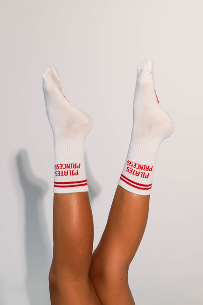 Pilates Princess Red Socks