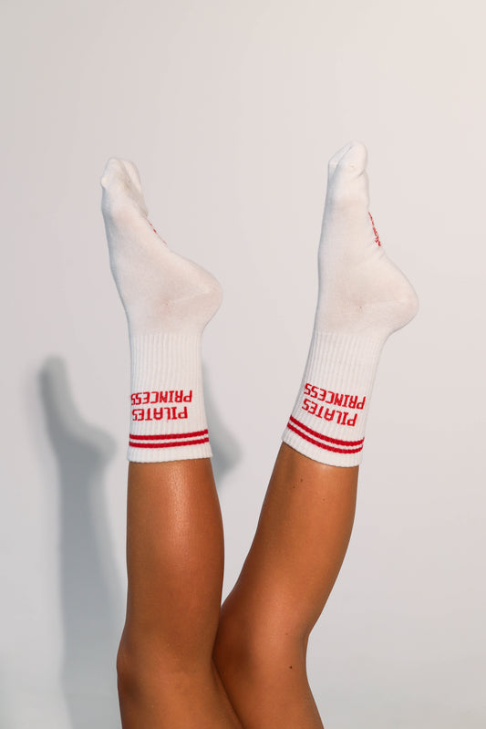 Pilates Princess Red Socks