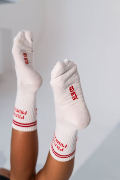 Pilates Princess Red Socks